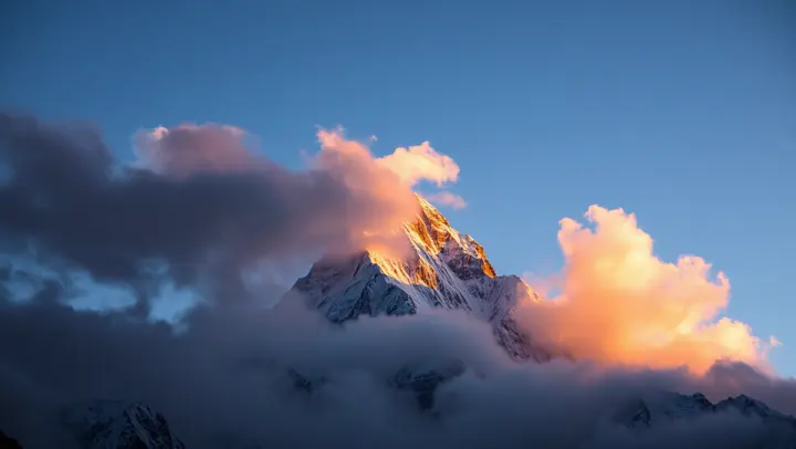 Karakoram mountains at dawn
